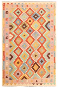 Afghan Oriental wool carpet Handmade Kelim Rug
