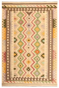 26751-300x195cm Afghan Oriental wool carpet Handmade Kelim Rug