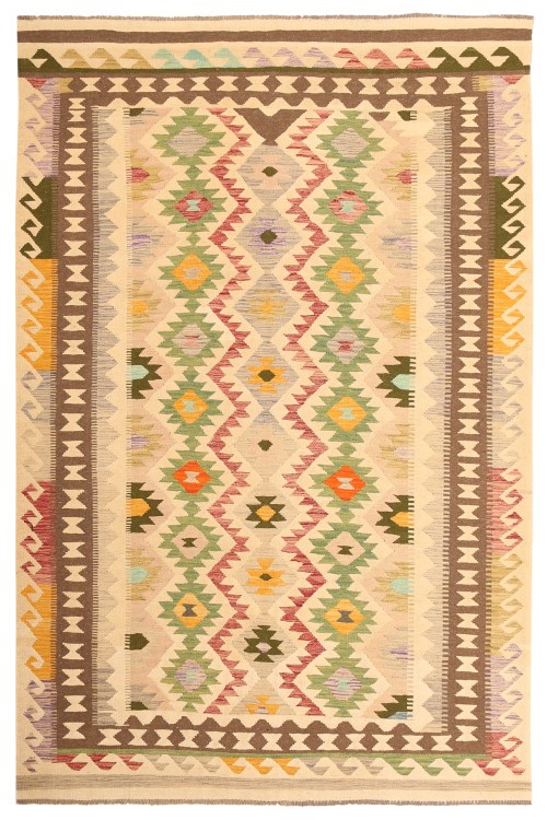 Afghan Oriental wool carpet Handmade Kelim Rug