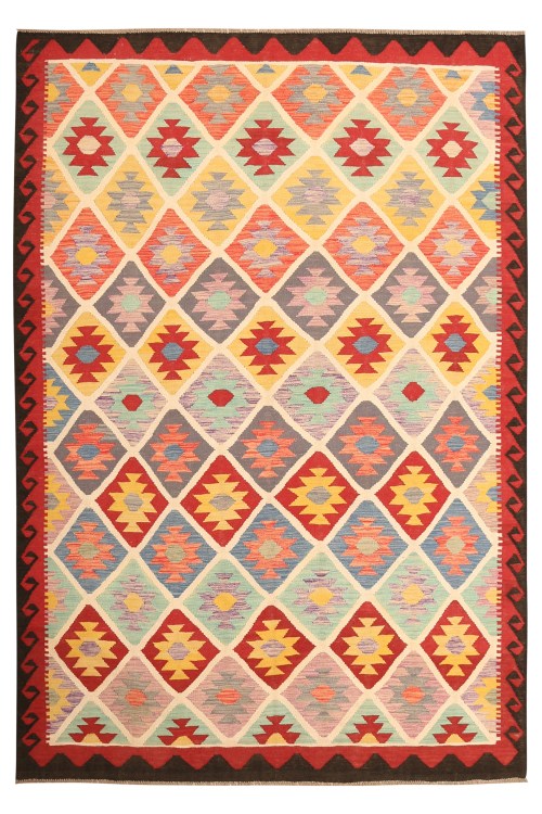 Handmade Afghan Traditional Kelim Wool Rug