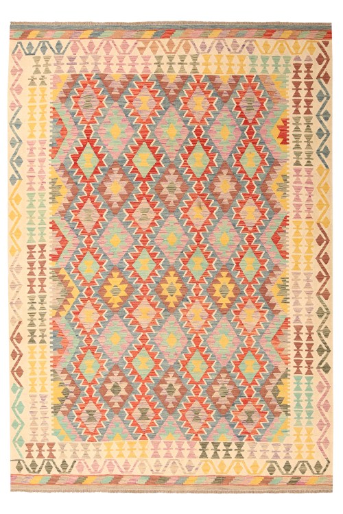 Authentic Afghan Handwoven Traditional Kilim Rug