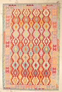 27459-310x203 cm1 Echter traditioneller handgefertigter Woll-Kilim-Teppich