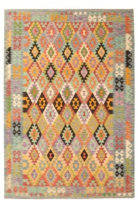 Originele Handgemaakte Afghaanse Tribale wol kilim Tapijt
