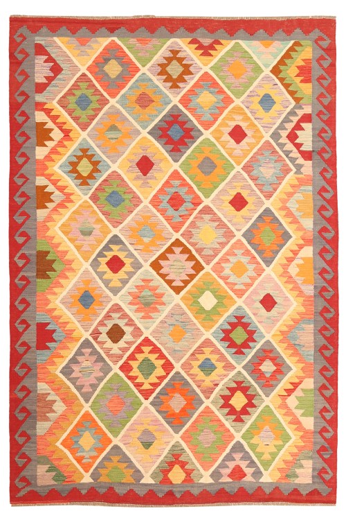 Original Handmade Afghan Tribal wool kilim Rug