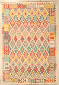 Stunning Handwoven Traditional Ghazni wool kilim Rug