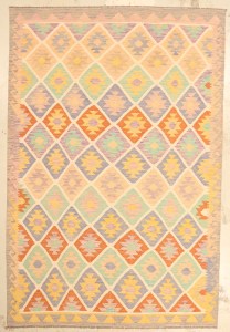 Traditional Unique Handmade Ghazni Wool Kilim Rug