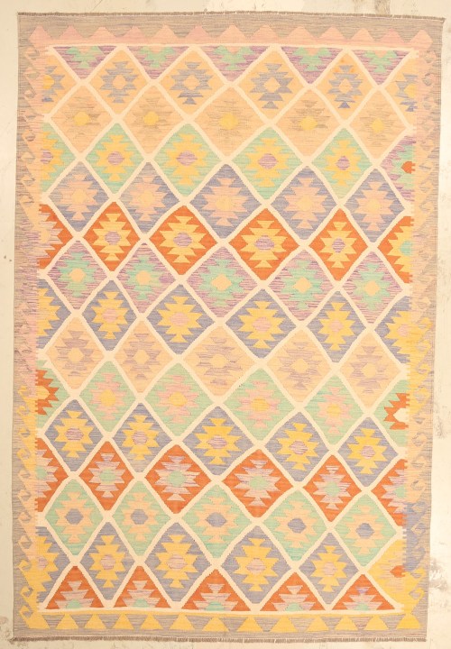Traditioneel Uniek Handgemaakt Ghazni Wol Kilim Kleed