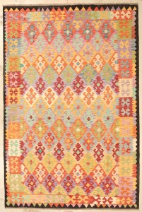 28158-299x196cm1 Original Handmade Afghan Tribal wool kilim Rug
