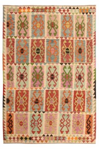 28177-308x204 cm Authentic Afghan Handwoven Traditional Kilim Rug