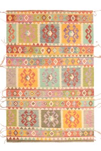 Handwoven Traditional Kelim Area Rug Wool Carpet