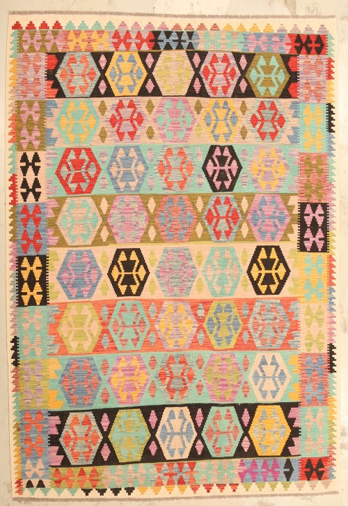 Original Handmade Afghan Tribal wool kilim Rug