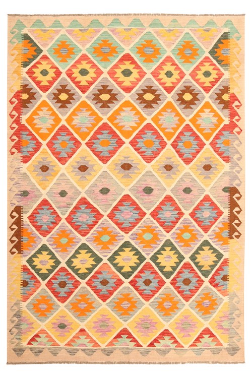 Authentic Afghan Handwoven Traditional Kilim Rug