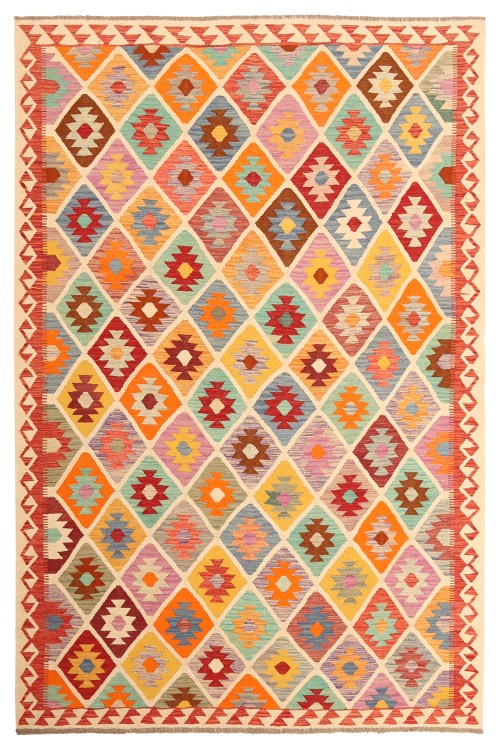 Handgemaakte Traditionele Tribe Geometrische Vloerkleed