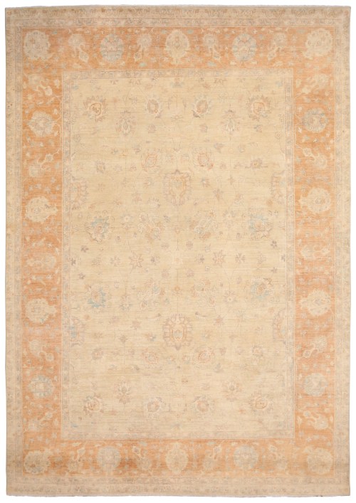 445-392x268 cm Hand-Knotted Afghan Farhan Ziegler Rug