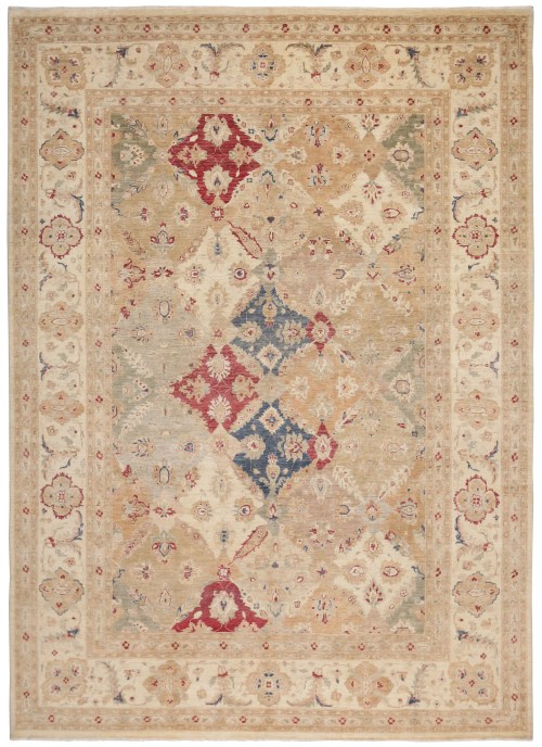 Hand-Knotted Afghan Farhan Ziegler Rug