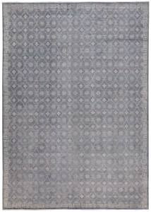 483-411x297cm Handmade Afghan Traditional Trellis Rug