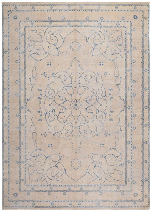 485-411x299cm Handmade Afghan Vintage Farhan Rug