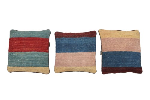 Handwoven Multicolour Kelim Cushion Cover| Afghan Wool