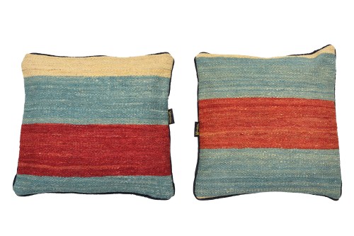 MG-177-45x45 Housse de coussin en kilim afghan en laine authentique