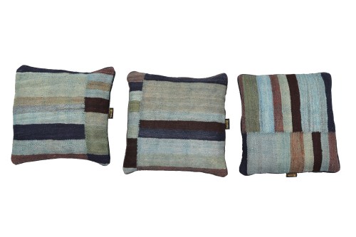 MG-181-45x45 Authentic Kelim Cushion Cover | Wool Pillow