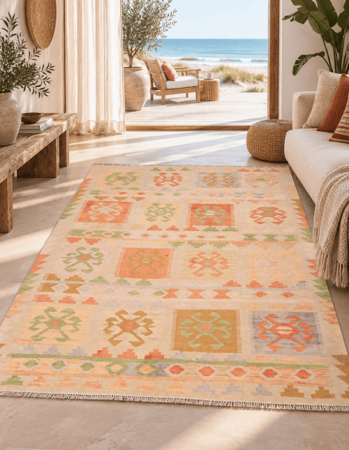 254f0ab7-fbe1-4598-8c8e-304d4a76d8d9 Exclusive Tribal Traditional Handmade Wool Kilim Rug