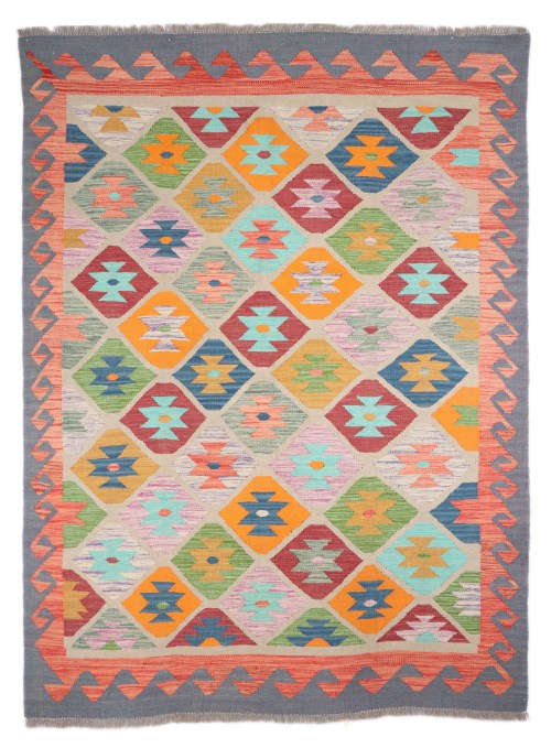 Traditional Handmade Tribal Gazni Wool Rug Kelim Carpet