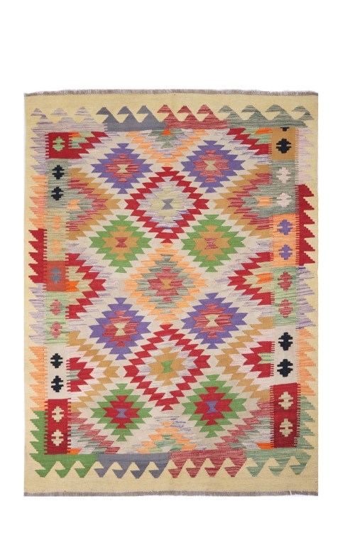 Traditional Handmade Tribal Gazni Wool Rug Kelim Carpet