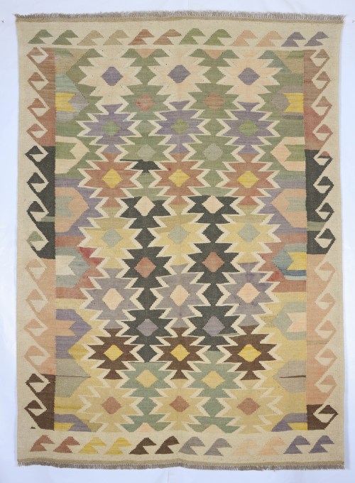Traditional Handmade Tribal Gazni Wool Rug Kelim Carpet