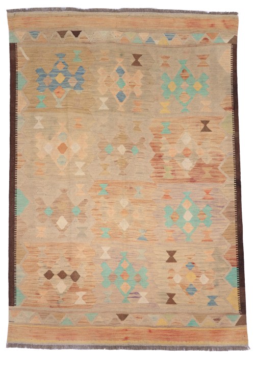 Traditional Handmade Tribal Gazni Wool Rug Kelim Carpet