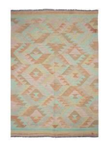 30511 193x142 (1) Traditional Handmade Tribal Gazni Wool Rug Kelim Carpet