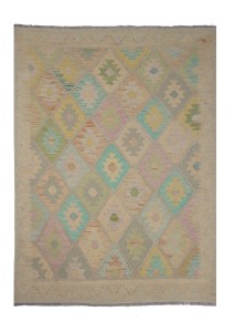 Traditional Handmade Tribal Gazni Wool Rug Kelim Carpet