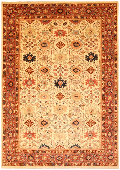 Hand-Knotted Afghan Ziegler Rug