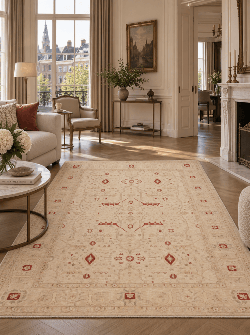 Hand-Knotted Afghan Farhan Ziegler Rug