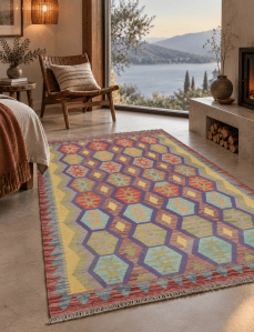 Exclusive Tribal Traditional Handmade Wool Kilim Rug