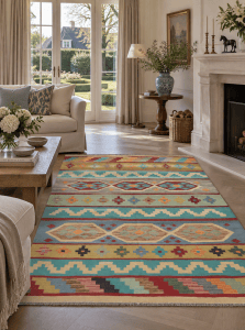 Traditional Handmade Tribal Gazni Wool Rug Kelim Carpet